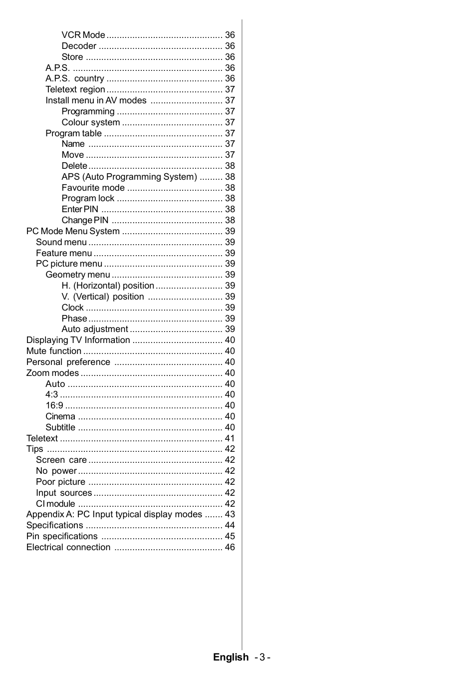 Electrolux ETV45000X User Manual | Page 4 / 52