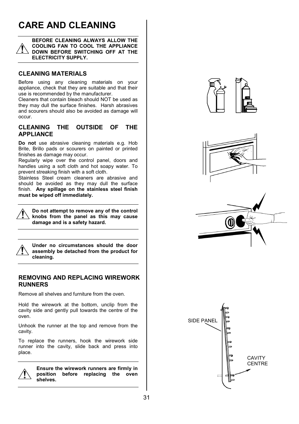 Care and cleaning | Electrolux D4101-4 User Manual | Page 31 / 48