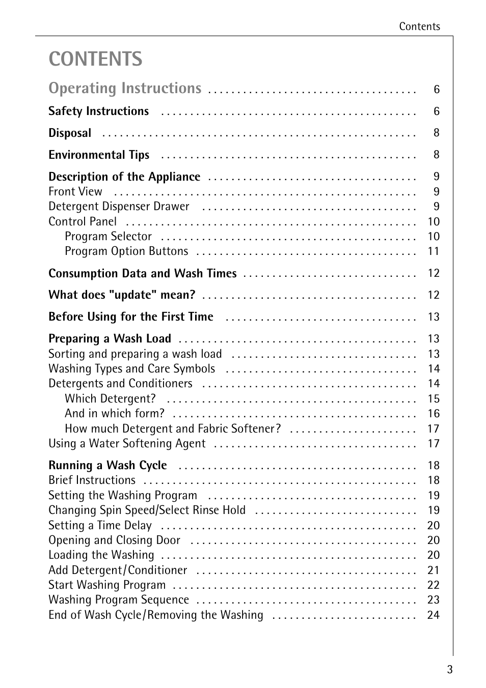 Electrolux 86720 User Manual | Page 3 / 52