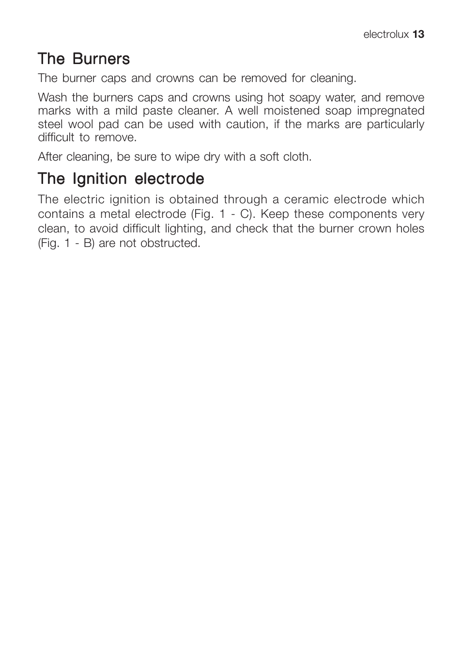 Electrolux U31216 EHG 7812 User Manual | Page 13 / 36