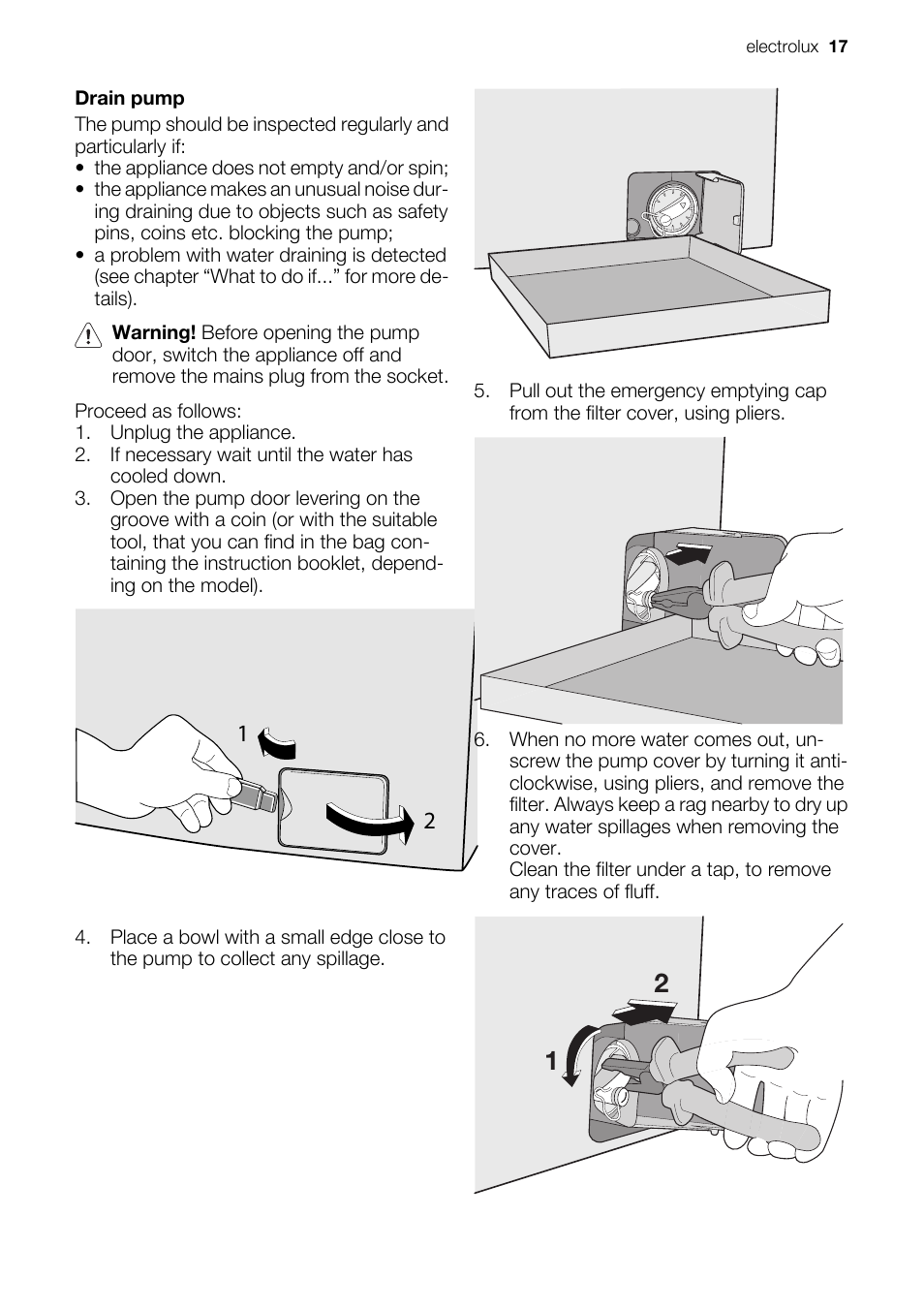 Electrolux EWF 127570W User Manual | Page 17 / 28