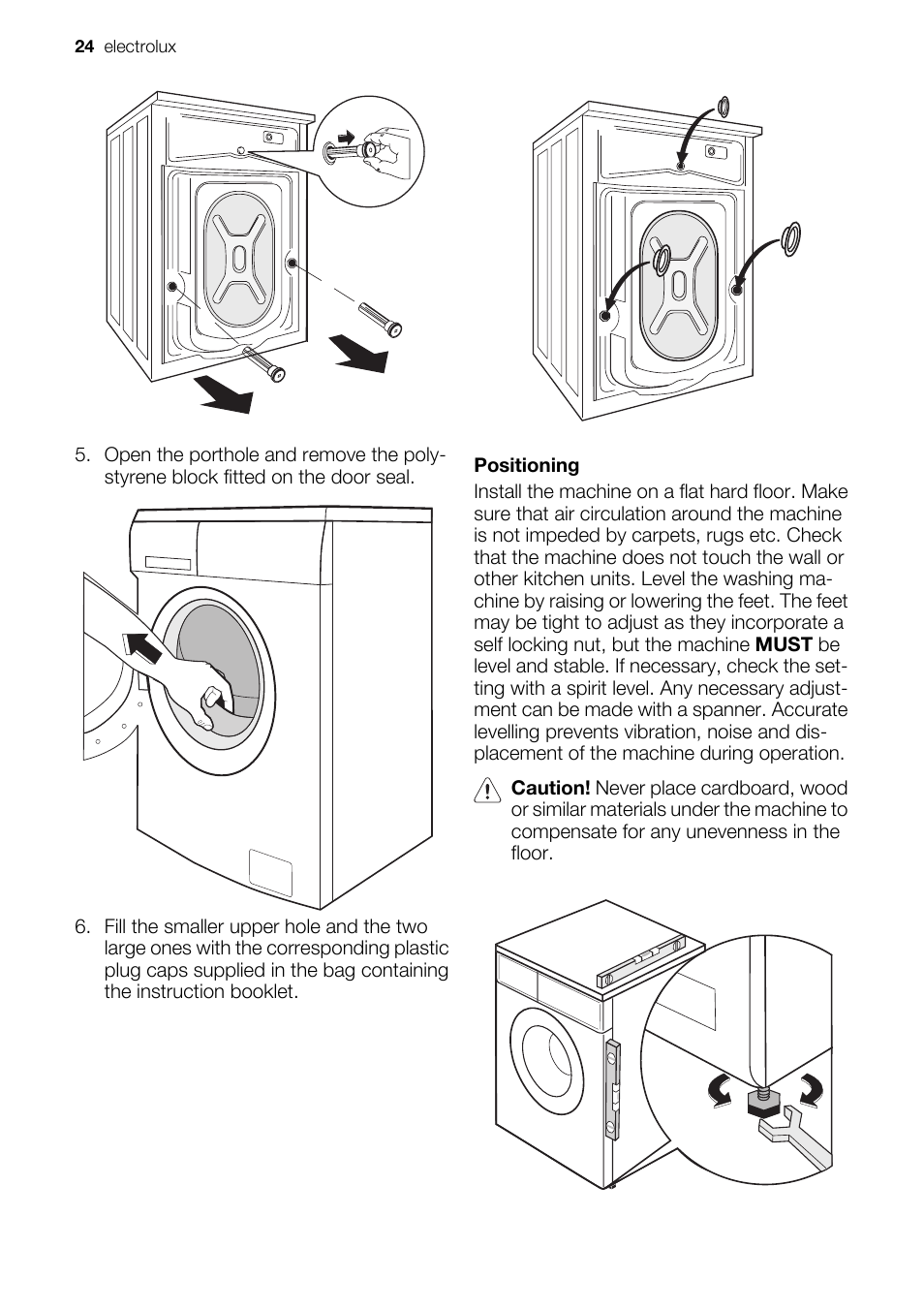 Electrolux EWF 127570W User Manual | Page 24 / 28