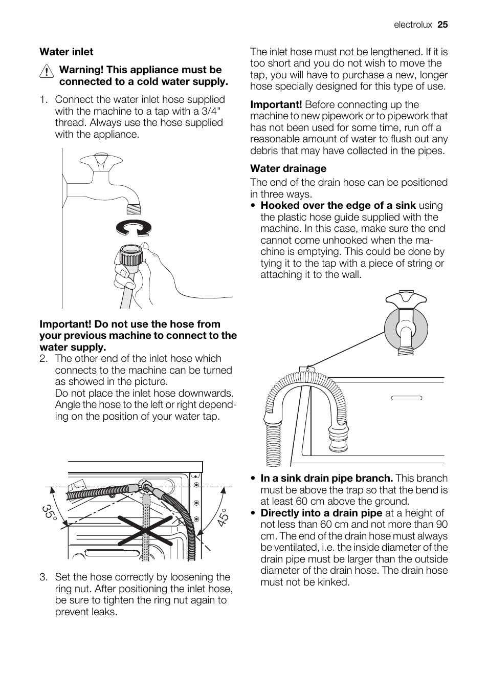 Electrolux EWF 127570W User Manual | Page 25 / 28