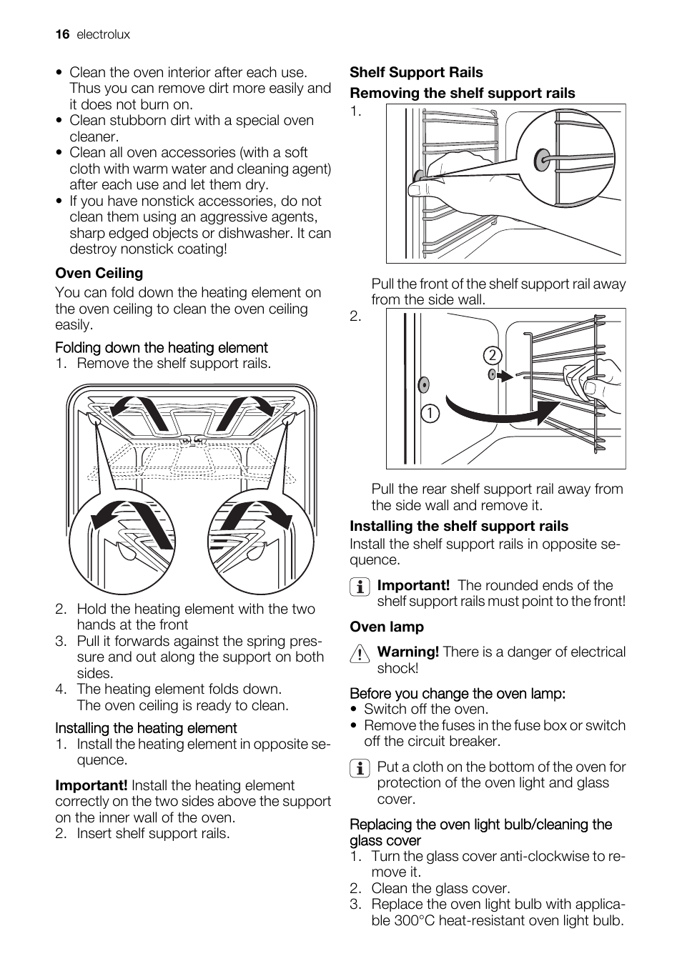 Electrolux EOB51000 User Manual | Page 16 / 24