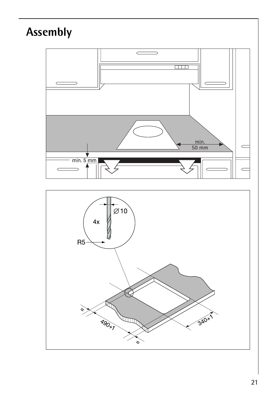 Assembly | Electrolux U32098 FM4863-an User Manual | Page 21 / 32
