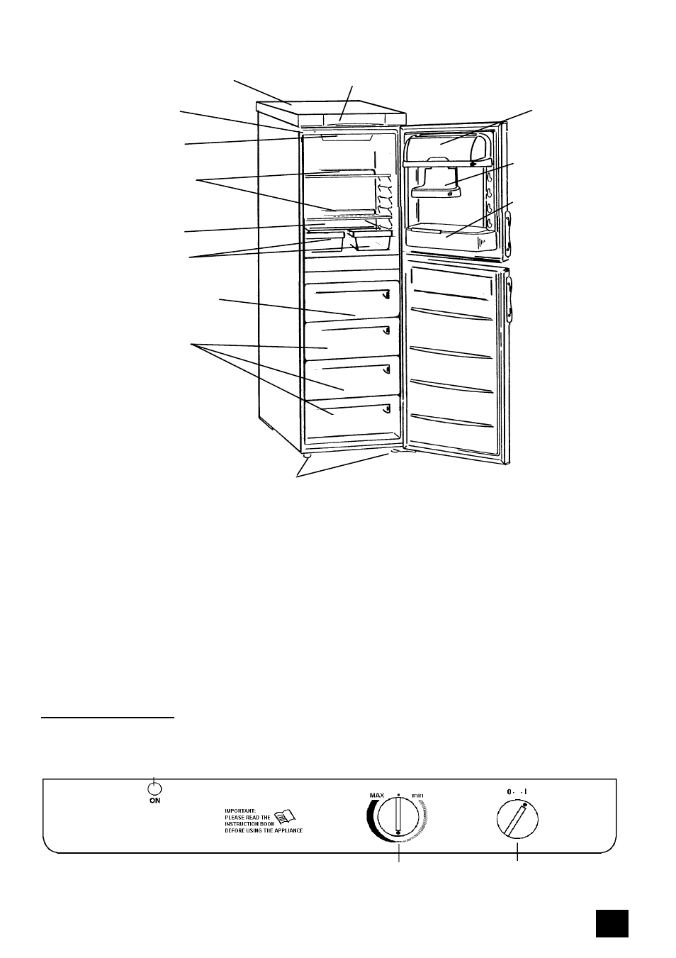 Description of the appliance, Control panel, Pack contents | Electrolux ER 7656B User Manual | Page 5 / 24
