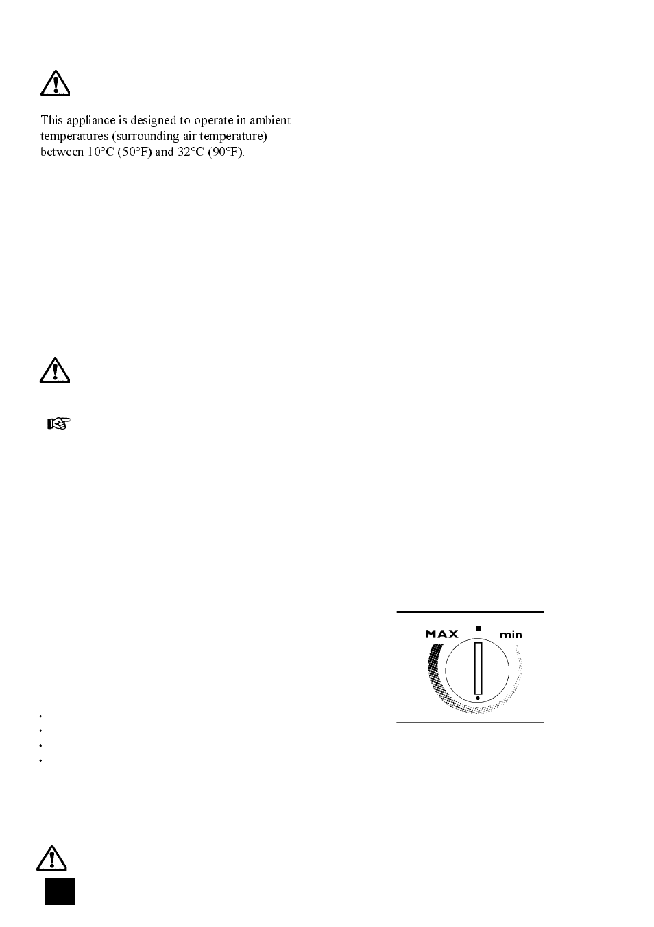 Using the appliance, Before use, Thermostat control | Electrolux ER 7656B User Manual | Page 6 / 24