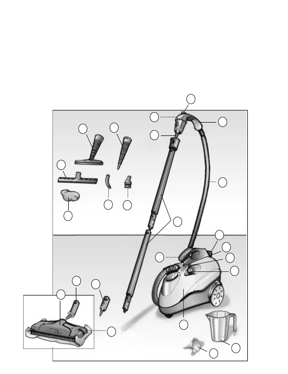 Description of the multi-steamer steam cleaner | Electrolux MULTI-STEAMER Z370 User Manual | Page 5 / 12