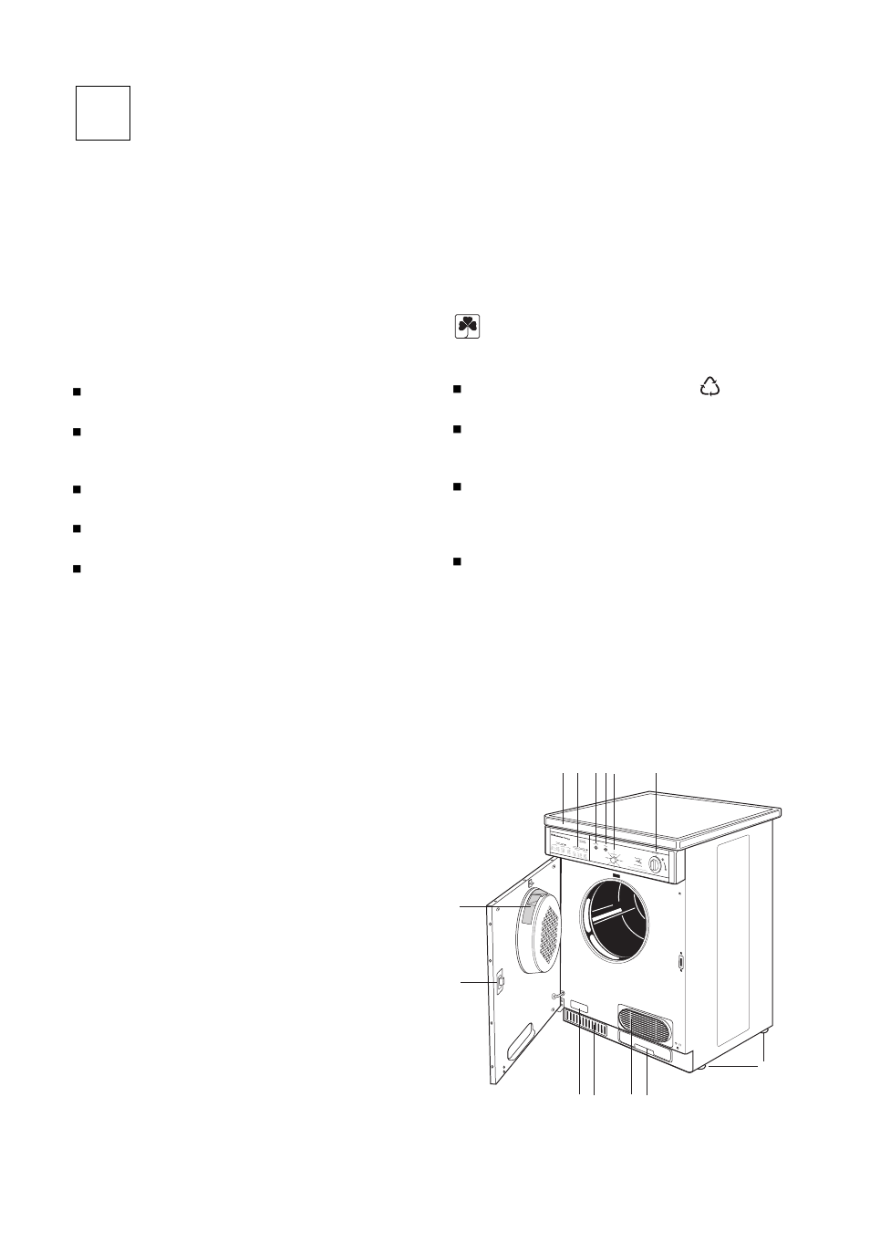 Description of the appliance, Your new tumble dryer, Energy saving tips | Electrolux TDC 1000 W User Manual | Page 4 / 18