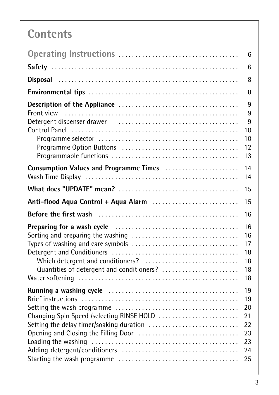 Electrolux LAVAMAT 84745 User Manual | Page 3 / 64