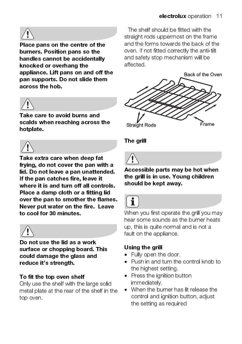 Electrolux EEKG5048 User Manual | Page 11 / 40