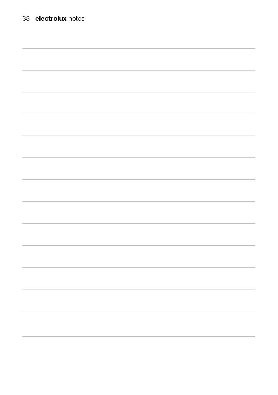 Electrolux | Electrolux EEKG5048 User Manual | Page 38 / 40