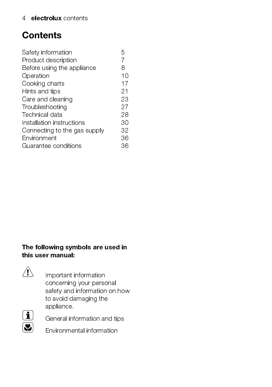 Electrolux EEKG5048 User Manual | Page 4 / 40