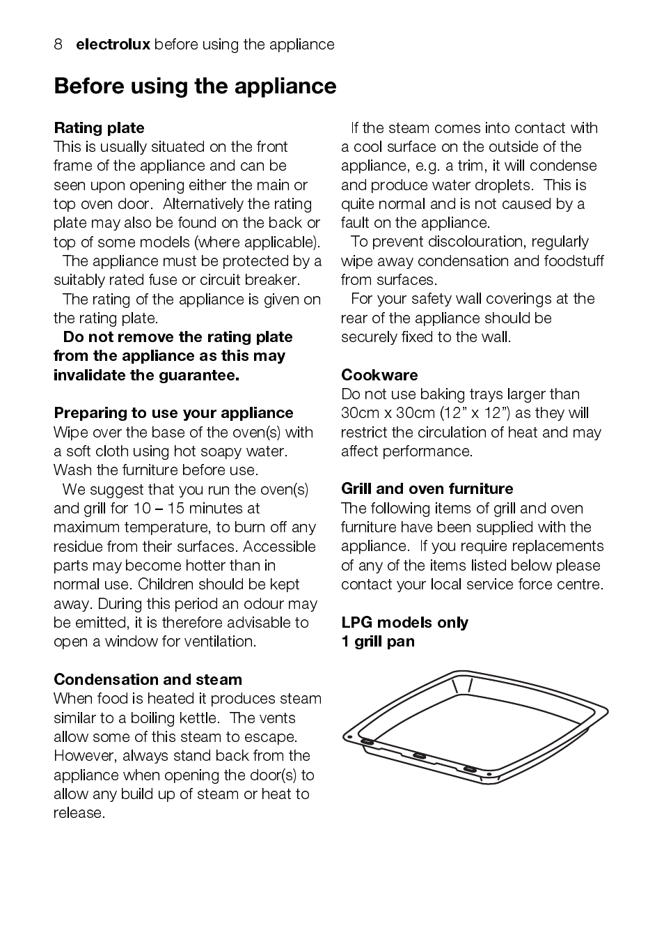 Electrolux EEKG5048 User Manual | Page 8 / 40