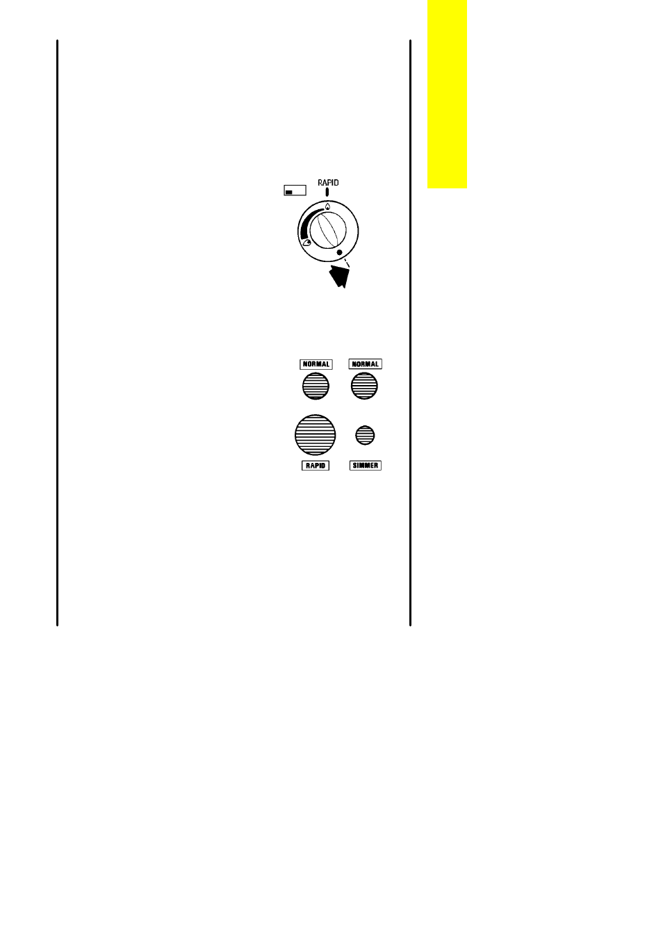 The hotplate, Heat control, Burner sizes | Electrolux CSIG 404 User Manual | Page 9 / 40