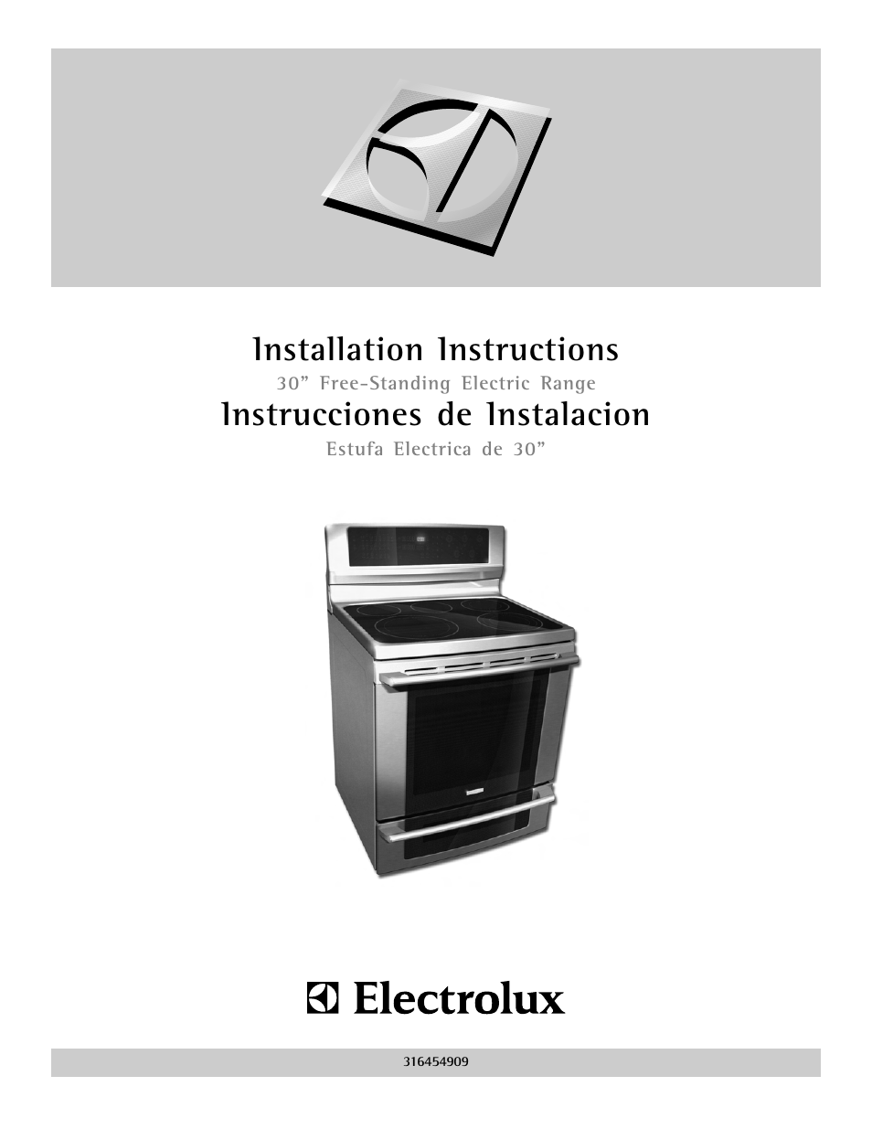 Electrolux 316454909 User Manual | 12 pages