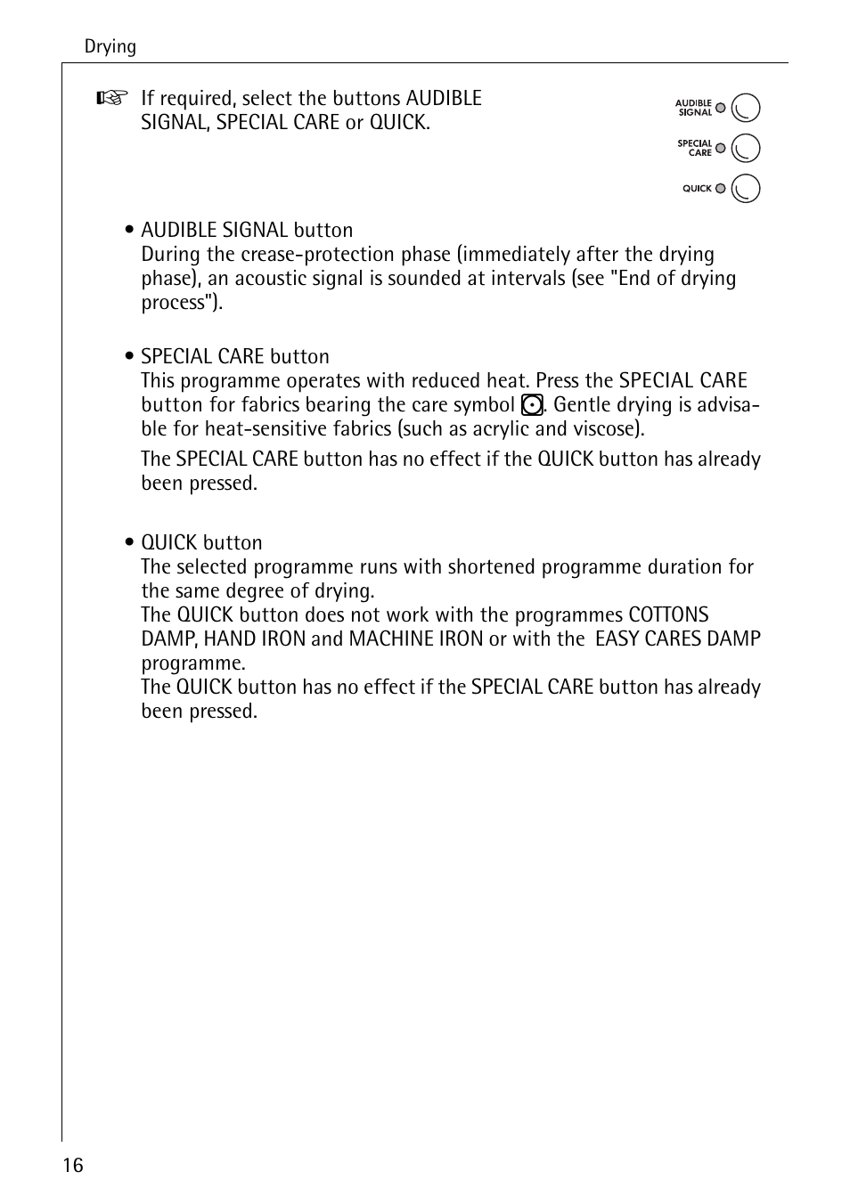 Electrolux LAVATHERM 57760 User Manual | Page 16 / 44