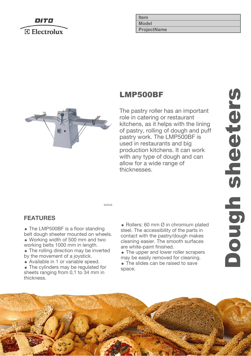 Electrolux LMP500BF User Manual | 3 pages