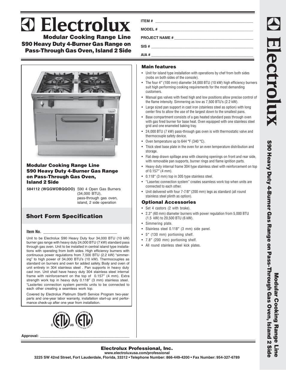 Electrolux 584112 User Manual | 2 pages