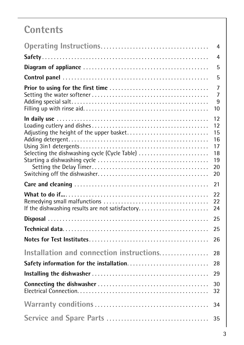 Electrolux 44070 i User Manual | Page 3 / 36