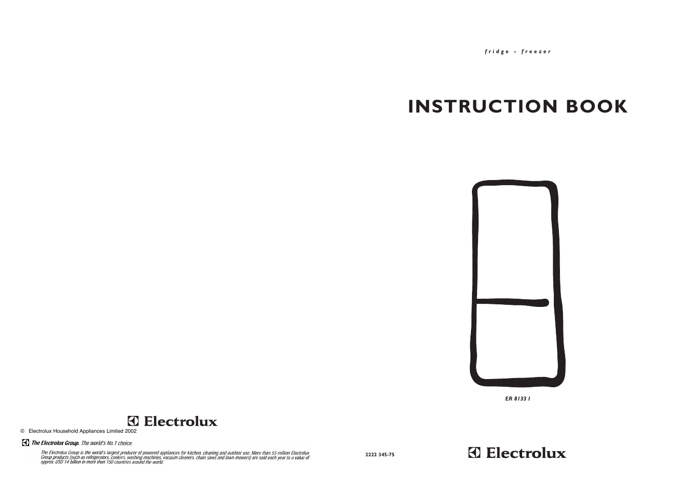 Instruction book | Electrolux ER 8133 I User Manual | Page 24 / 24