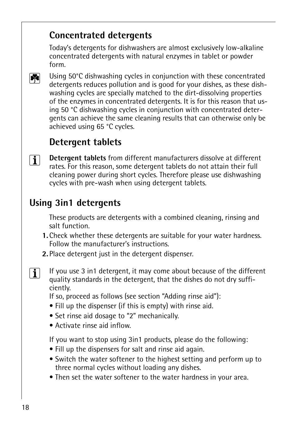 Electrolux 65070 Vi User Manual | Page 18 / 40