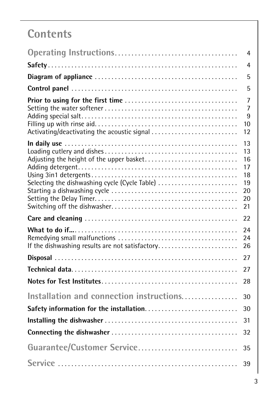 Electrolux 65070 Vi User Manual | Page 3 / 40