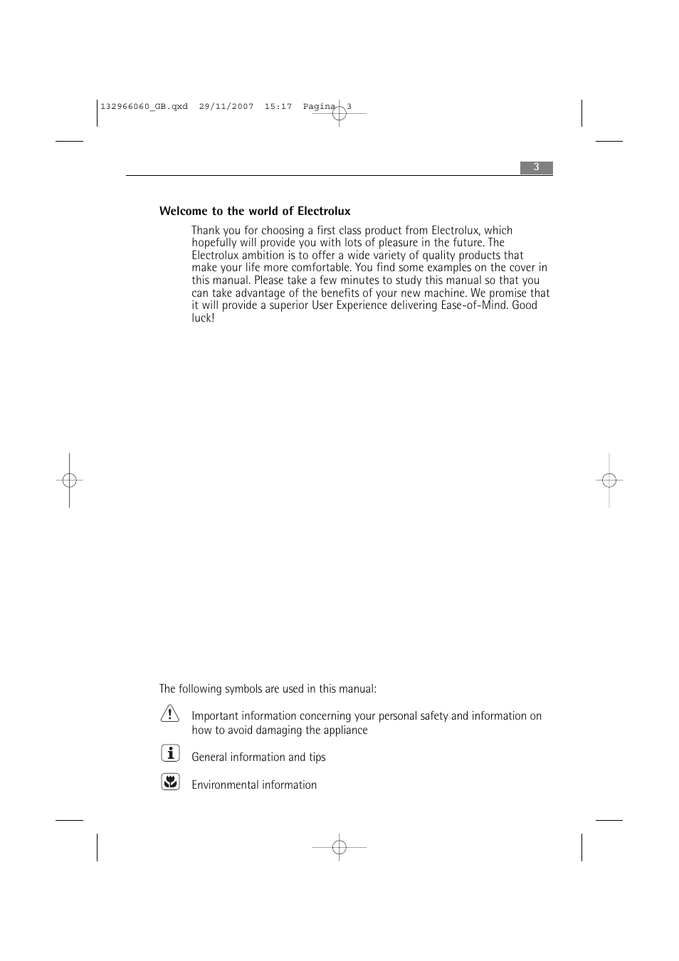Electrolux WA SL1 E100 User Manual | Page 3 / 52