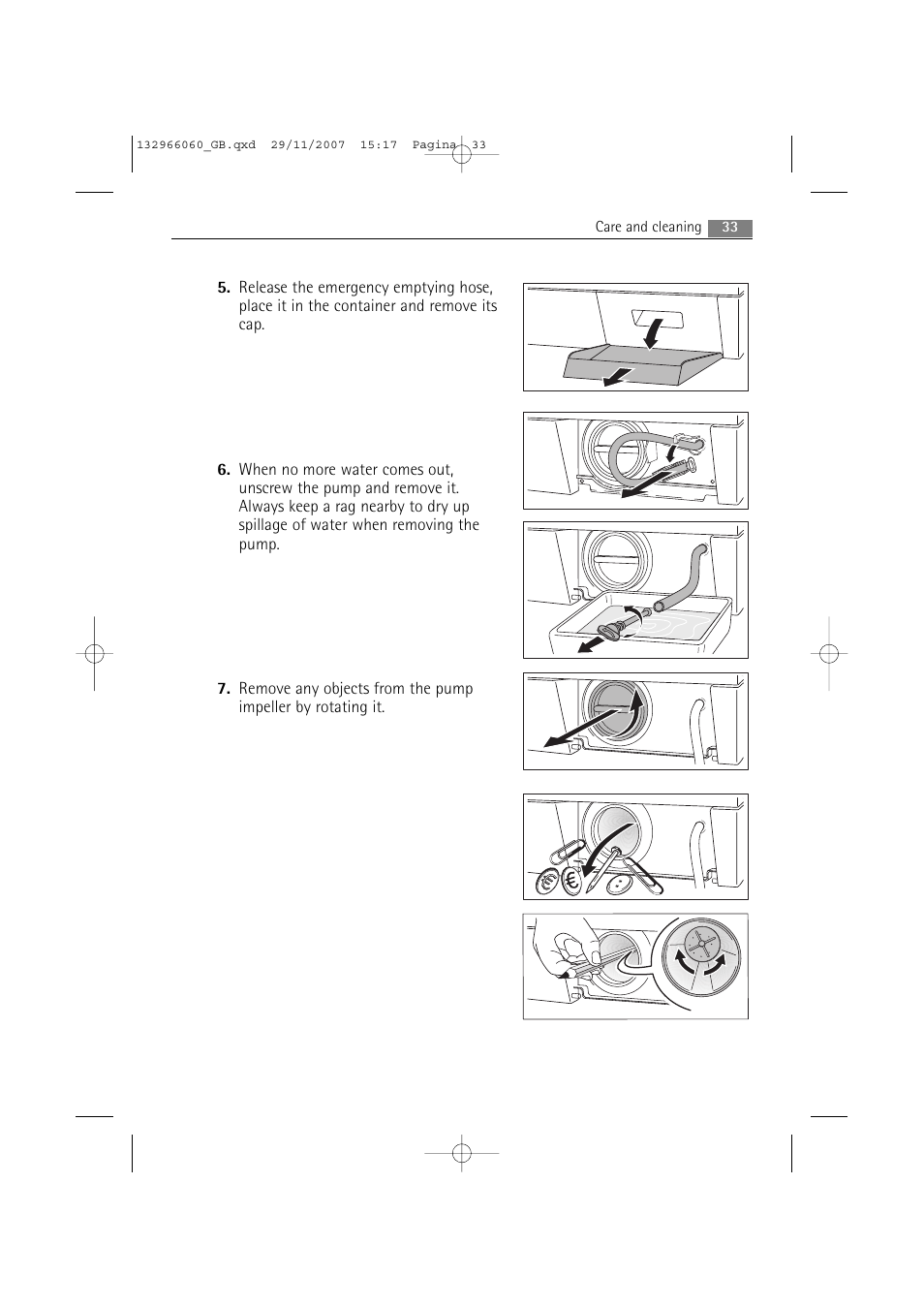 Electrolux WA SL1 E100 User Manual | Page 33 / 52