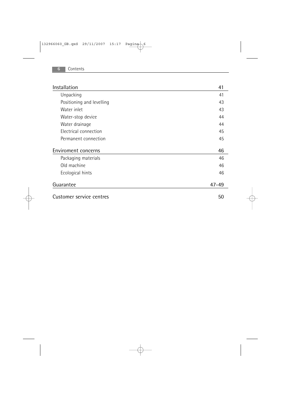 Electrolux WA SL1 E100 User Manual | Page 6 / 52