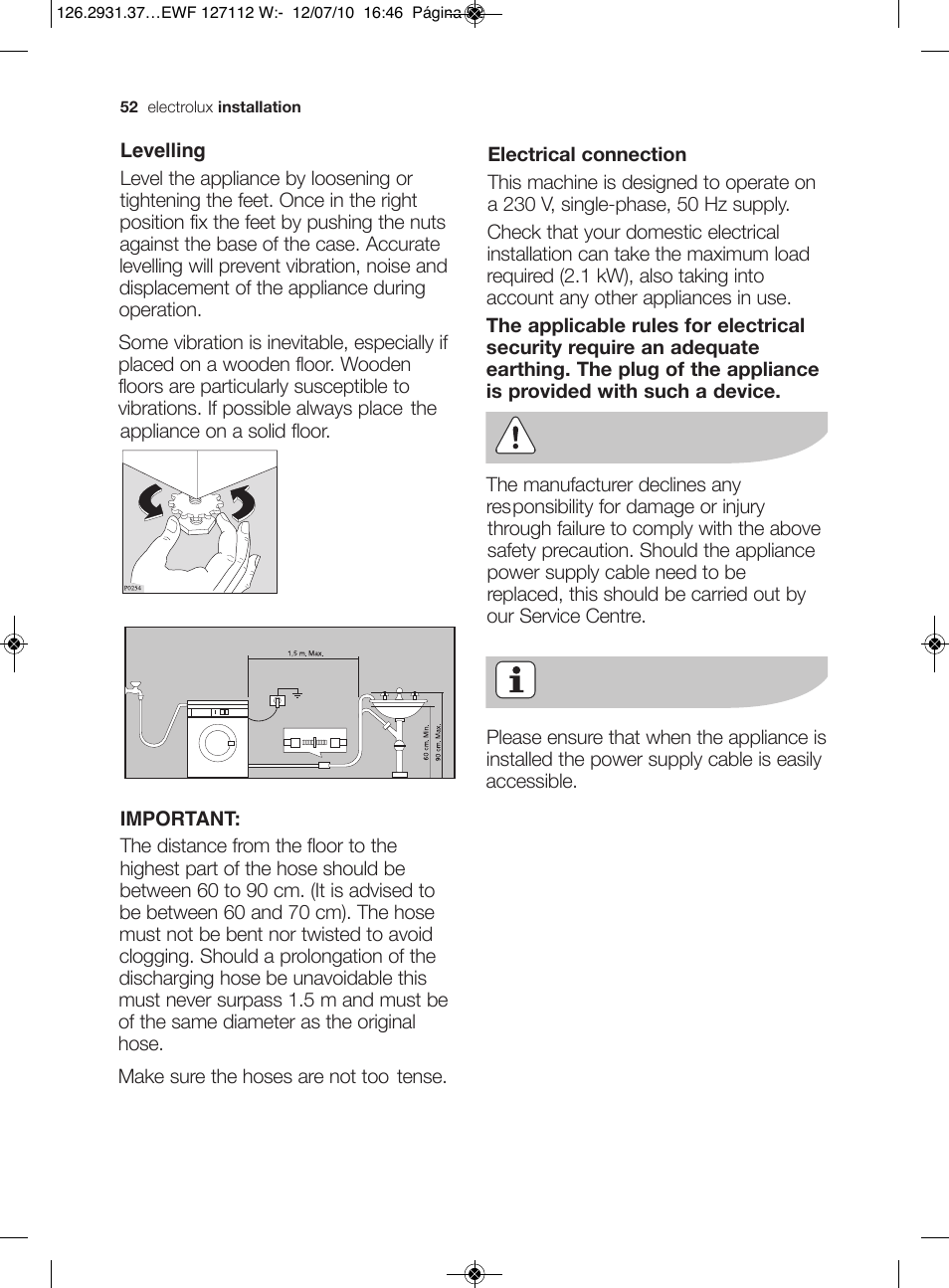 Electrolux EWF 127112 W User Manual | Page 26 / 34