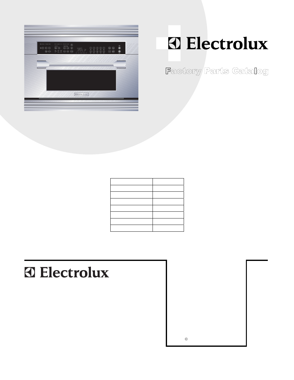 Electrolux E30SO75FP User Manual | 12 pages