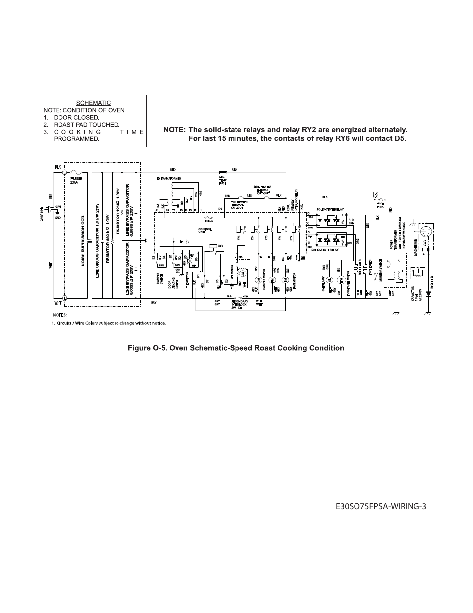 Wiring diagram, Non-illustrated parts | Electrolux E30SO75FP User Manual | Page 11 / 12