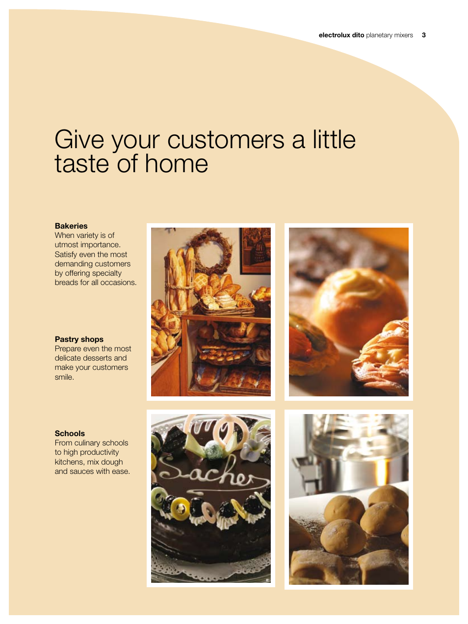 Give your customers a little taste of home | Electrolux Dito XEM10 User Manual | Page 3 / 8