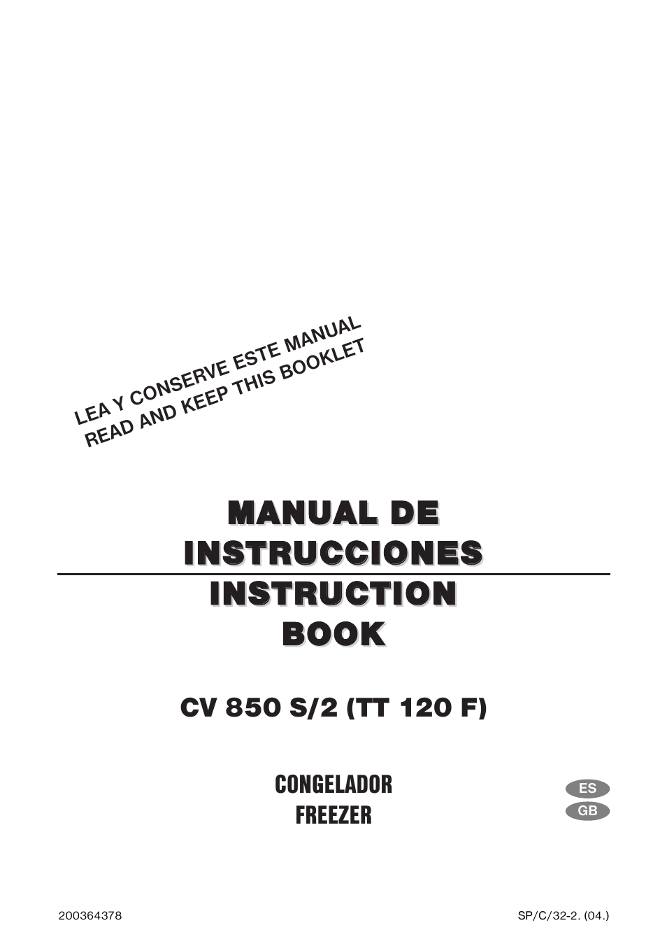 Electrolux CV 850 S/2 User Manual | 15 pages