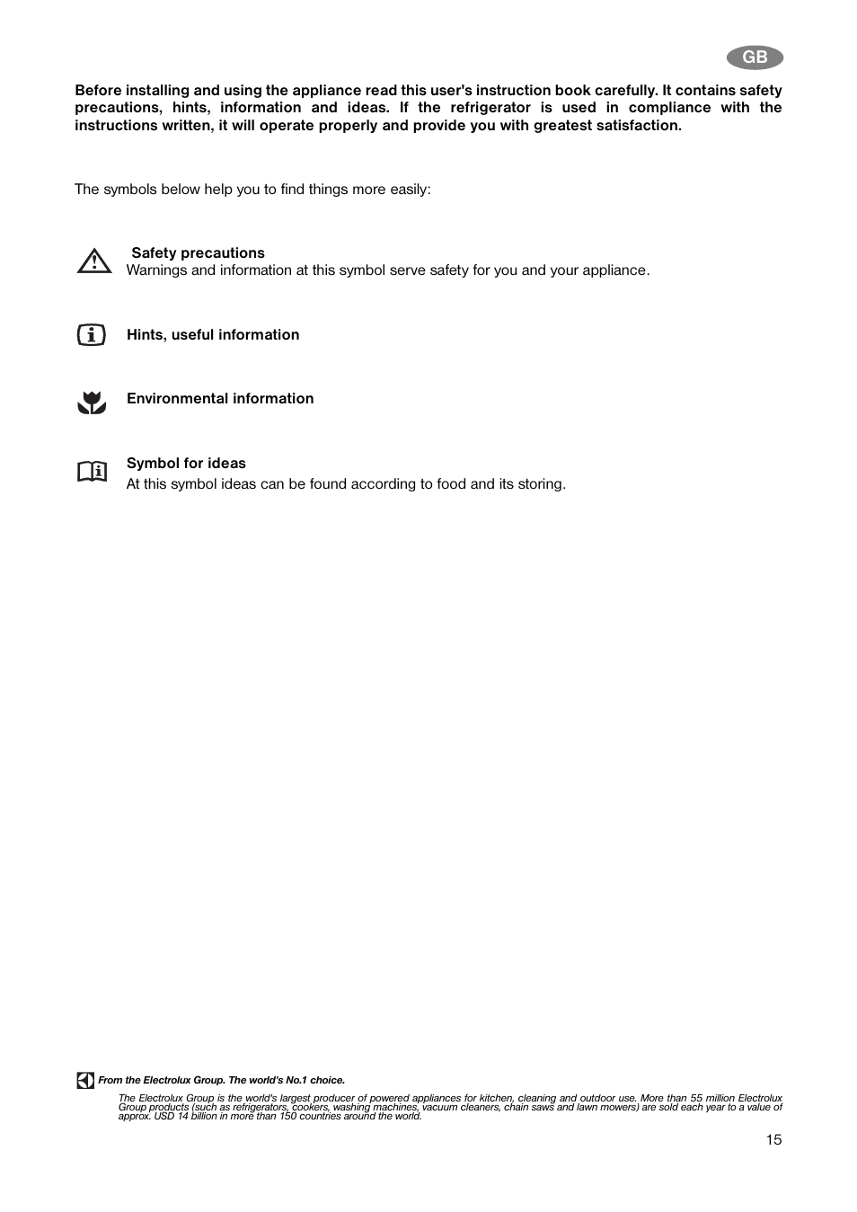 Electrolux CV 850 S/2 User Manual | Page 2 / 15