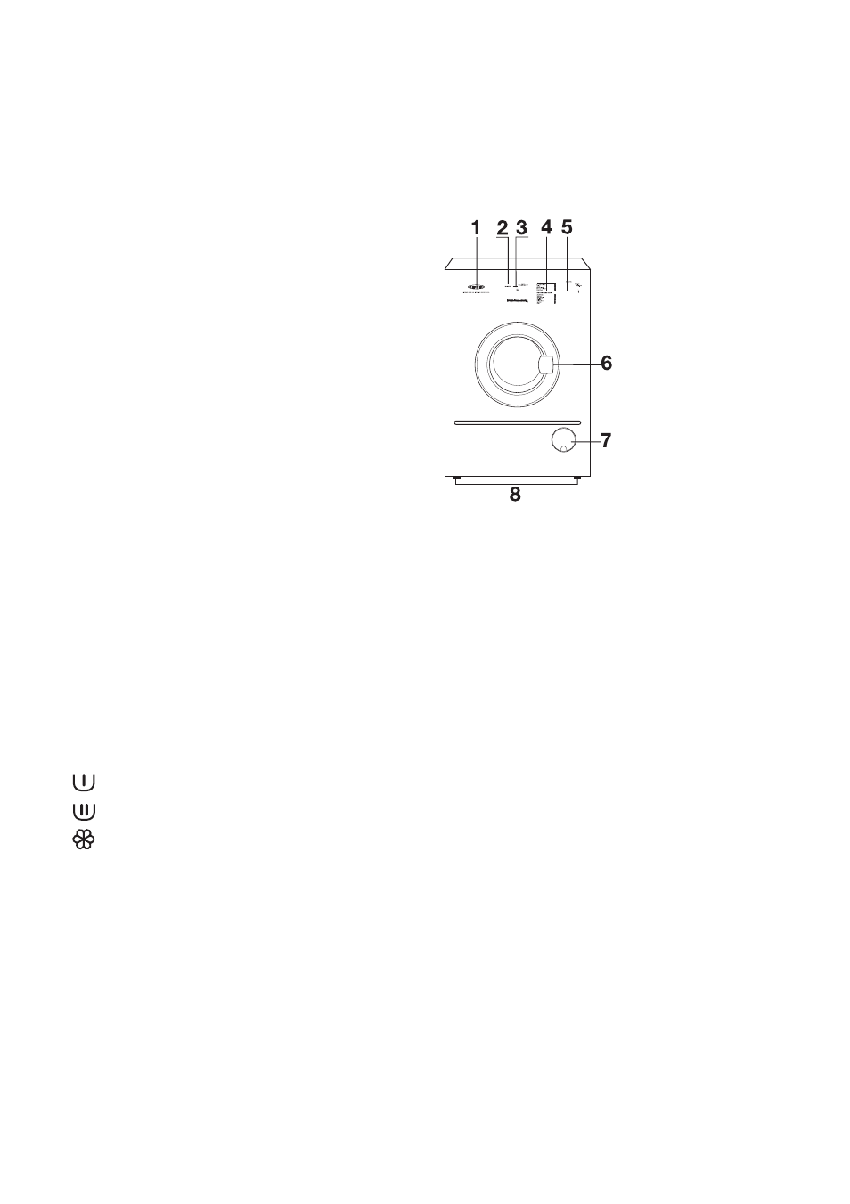 Description of the appliance, Detergent dispenser drawer | Electrolux BIW 80 User Manual | Page 6 / 31