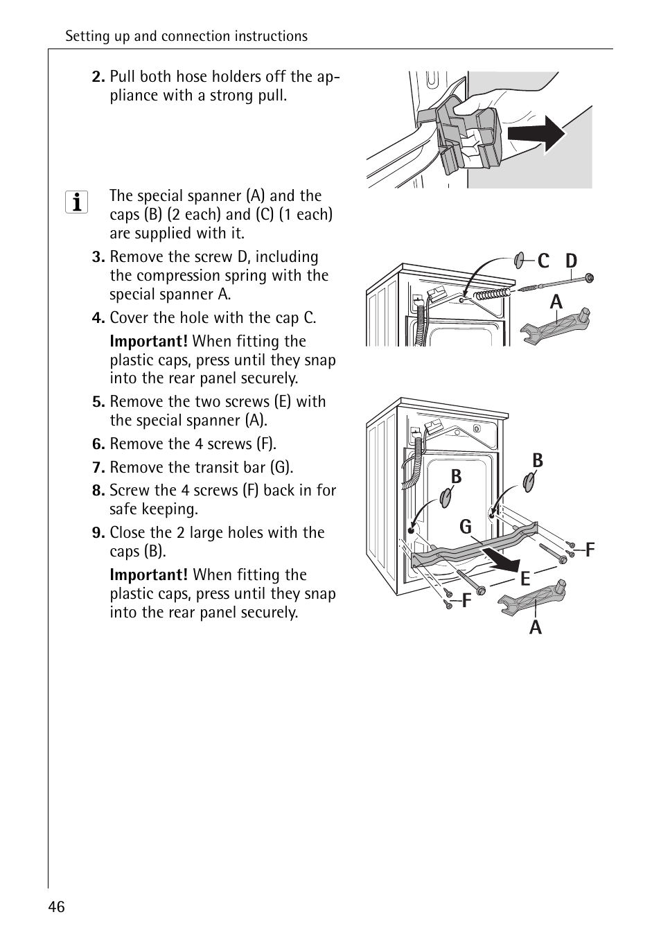 Electrolux LAVAMAT BELLA 3450 User Manual | Page 46 / 56