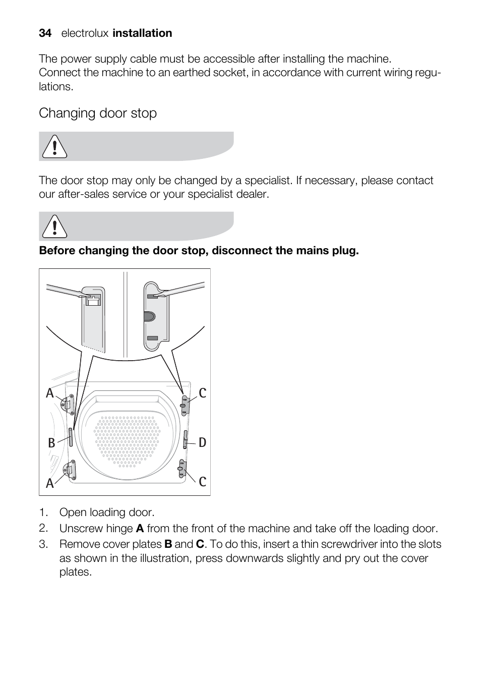 Electrolux TK K2 E User Manual | Page 34 / 44