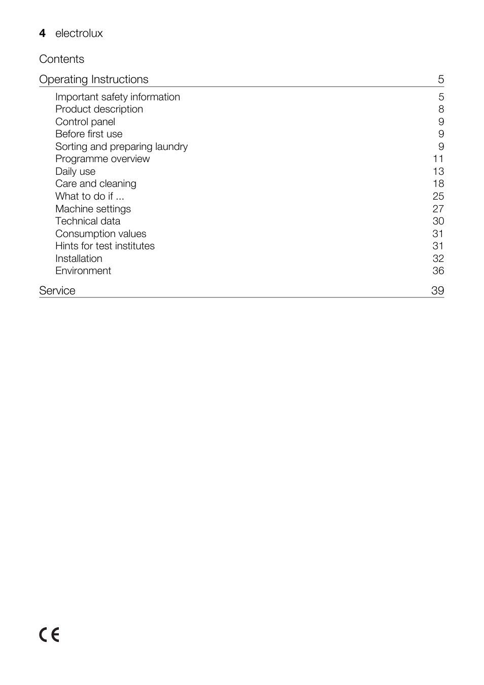 Electrolux TK K2 E User Manual | Page 4 / 44