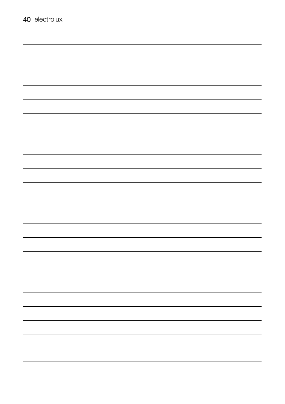 Electrolux TK K2 E User Manual | Page 40 / 44