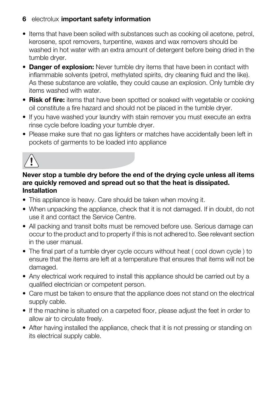 Electrolux TK K2 E User Manual | Page 6 / 44