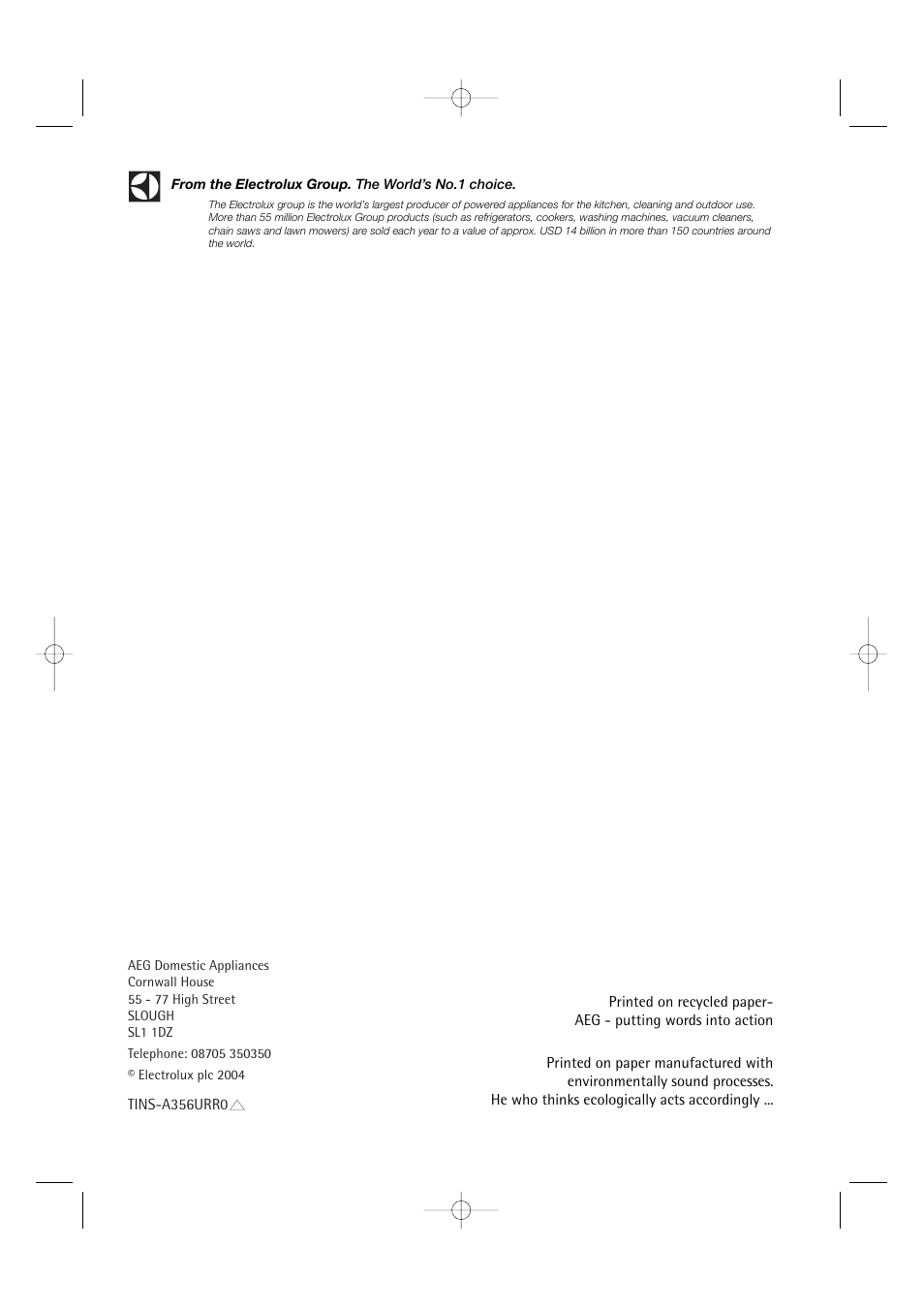 Electrolux MC2660E User Manual | Page 48 / 48