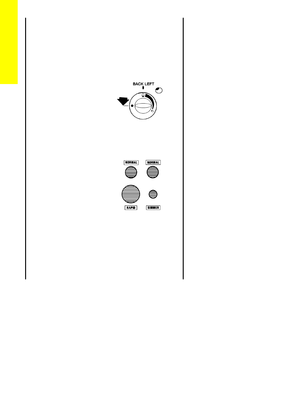 The hotplate, Heat control, Burner sizes | Electrolux CSG 558 User Manual | Page 10 / 52