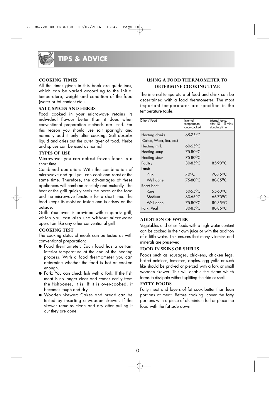 Tips & advice | Electrolux EMS2685 User Manual | Page 12 / 44