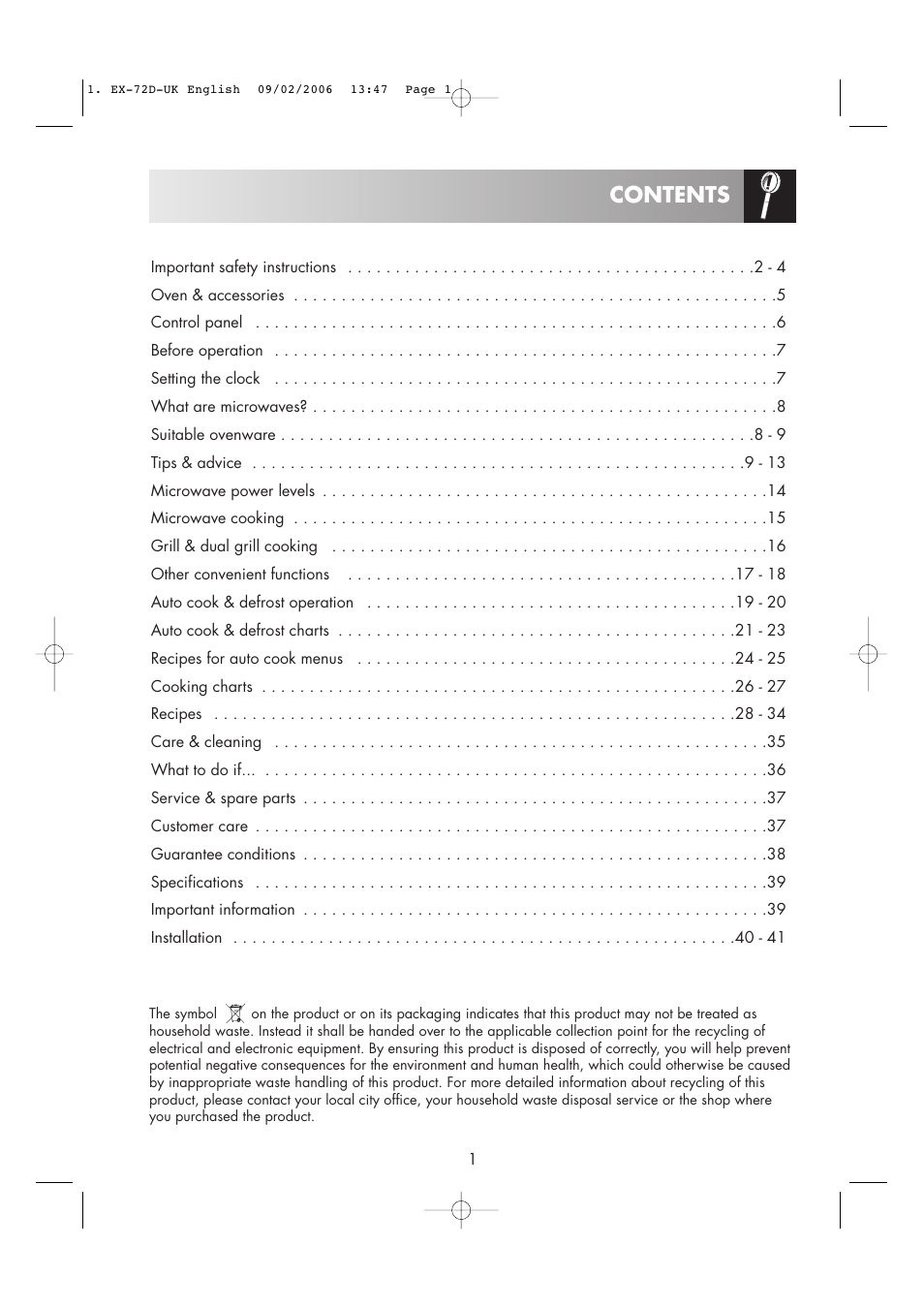 Electrolux EMS2685 User Manual | Page 3 / 44