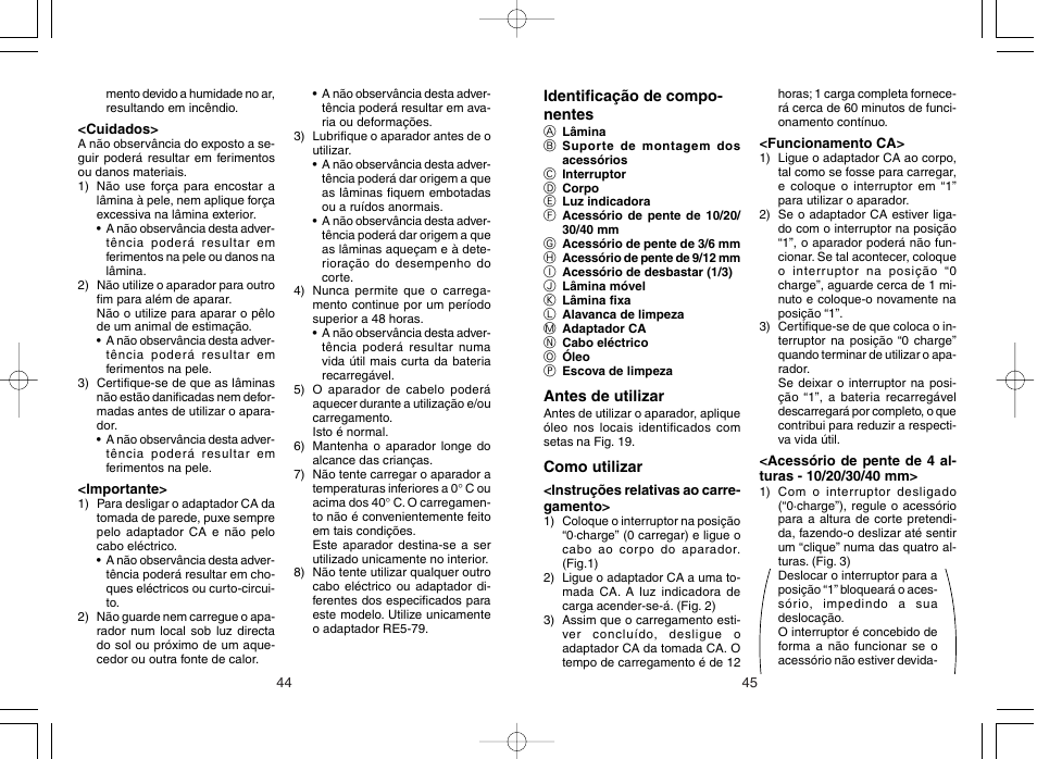 Panasonic ER508 User Manual | Page 25 / 52