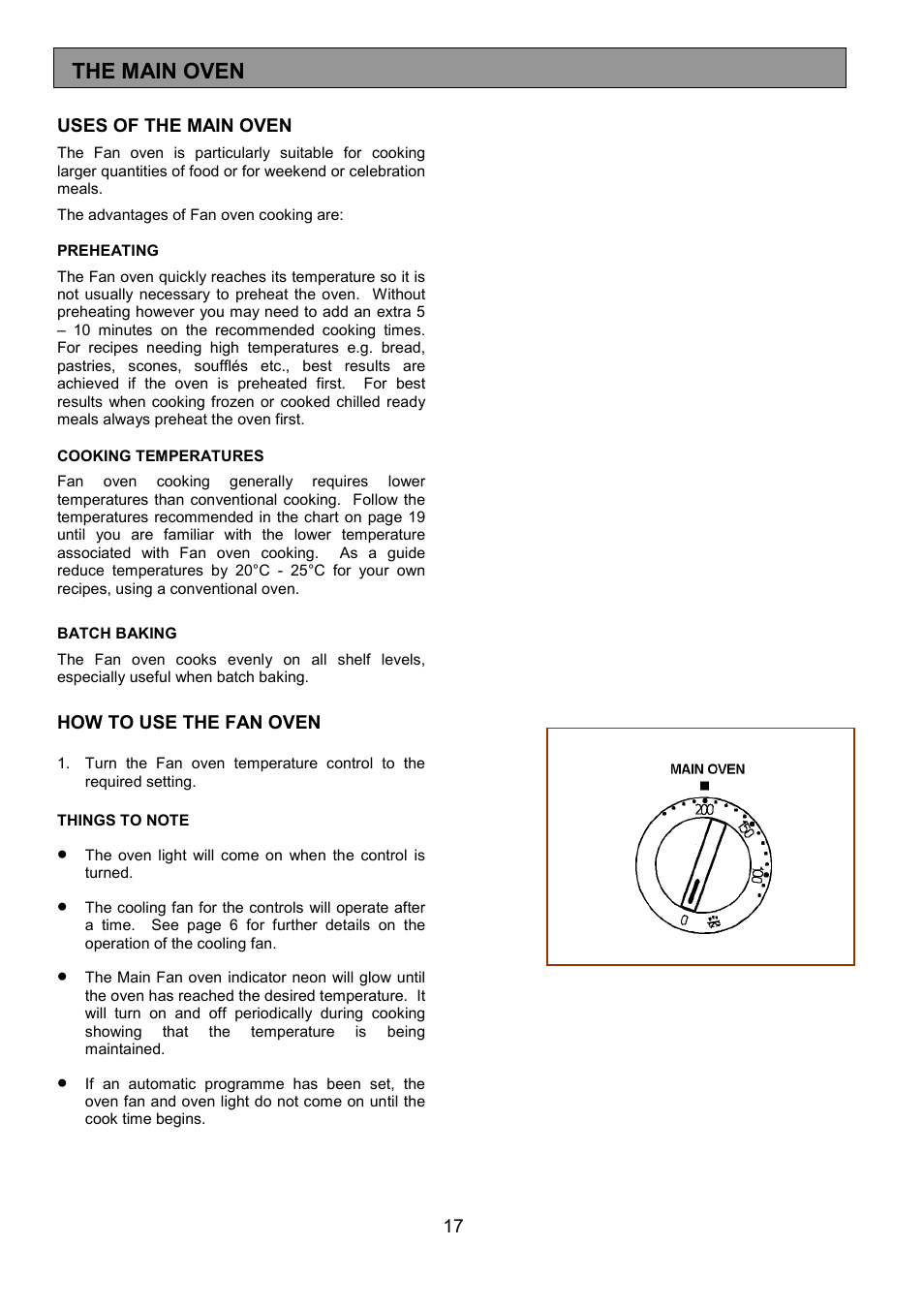 The main oven | Electrolux EOU 5330 User Manual | Page 17 / 40