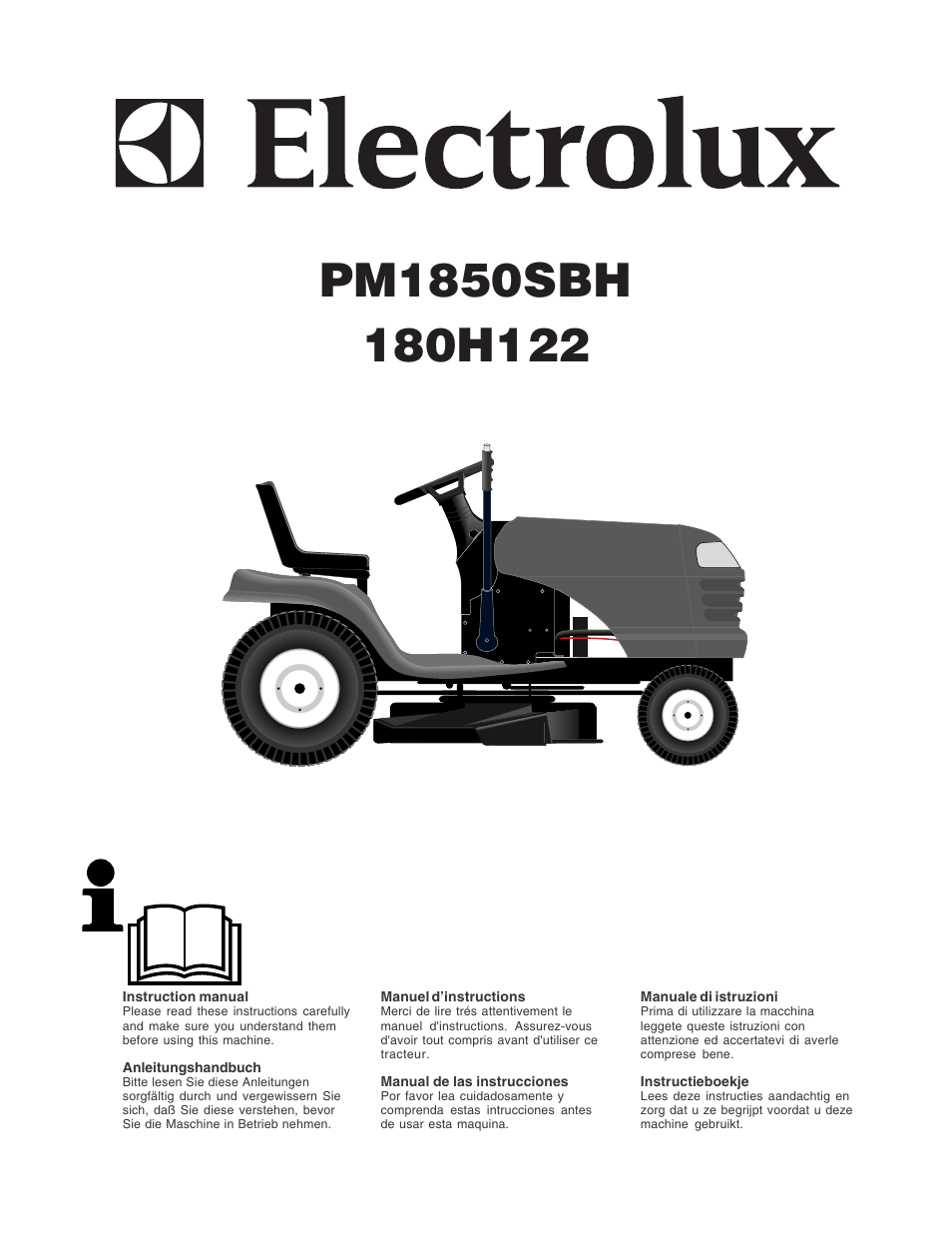 Electrolux PM1850SBH User Manual | 76 pages