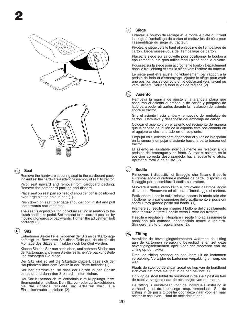 Electrolux PM1850SBH User Manual | Page 20 / 76